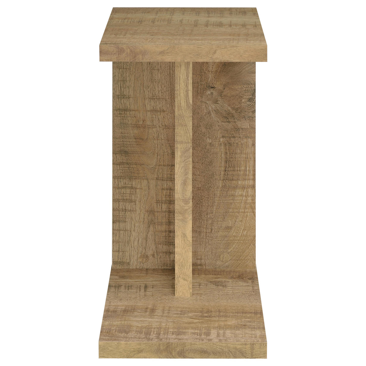 Clower C-Shaped Sofa Side Table in Mango Engineered Wood