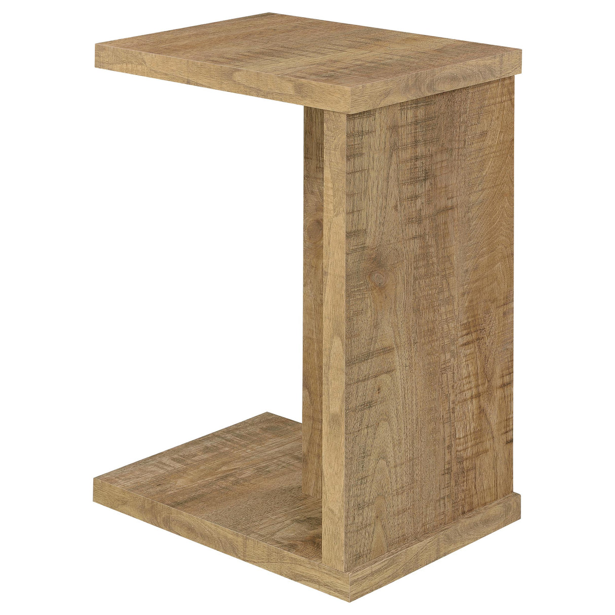 Clower C-Shaped Sofa Side Table in Mango Engineered Wood