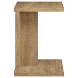 Clower C-Shaped Sofa Side Table in Mango Engineered Wood