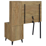 Souza 5-Drawer Makeup Vanity Table with LED Mirror, Mango