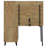 Souza 5-Drawer Makeup Vanity Table with LED Mirror, Mango