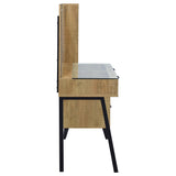Souza 5-Drawer Makeup Vanity Table with LED Mirror, Mango