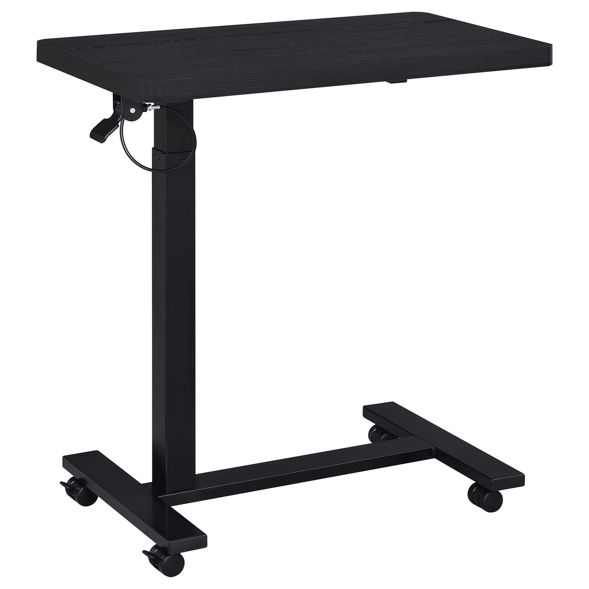 Westpark Black C-Shape Side Table with Pneumatic Height Adjustment