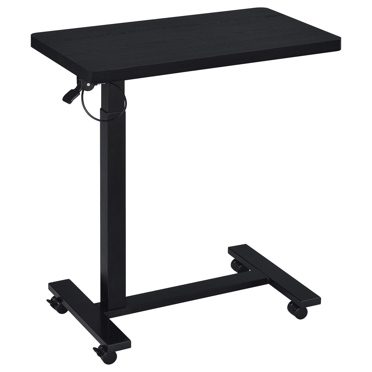Westpark Black C-Shape Side Table with Pneumatic Height Adjustment