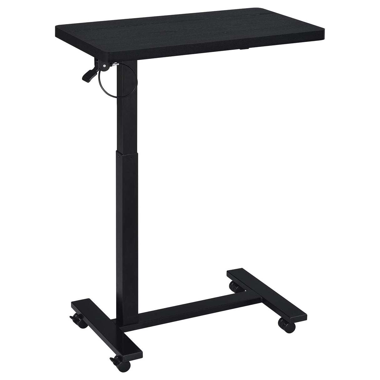 Westpark Black C-Shape Side Table with Pneumatic Height Adjustment