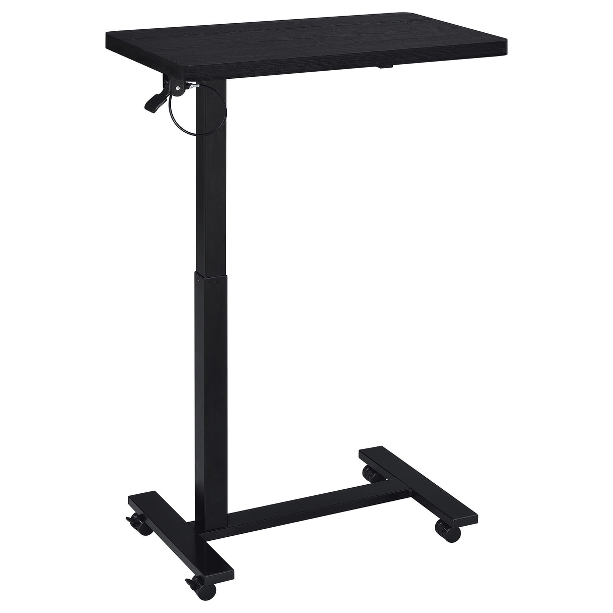 Westpark Black C-Shape Side Table with Pneumatic Height Adjustment