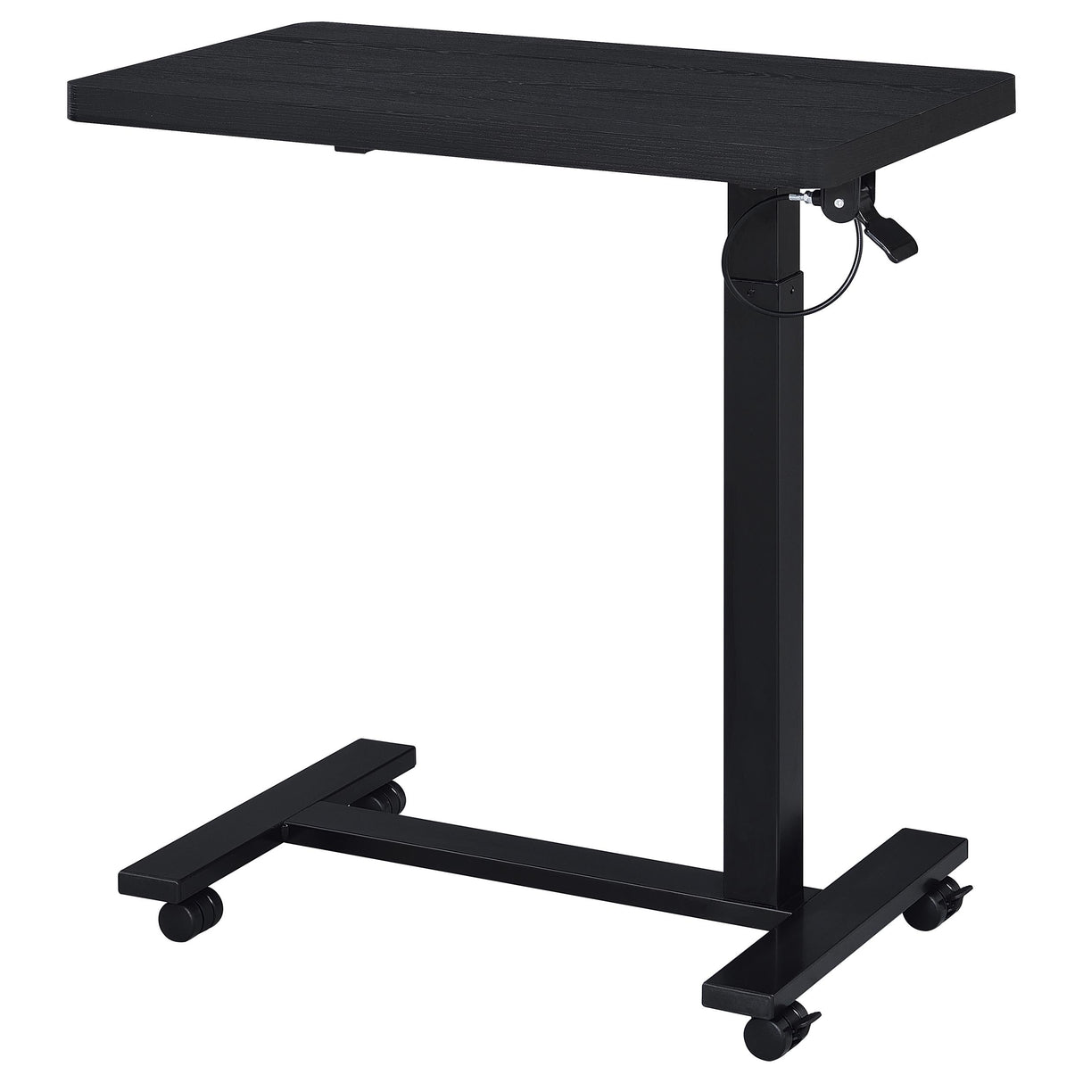 Westpark Black C-Shape Side Table with Pneumatic Height Adjustment