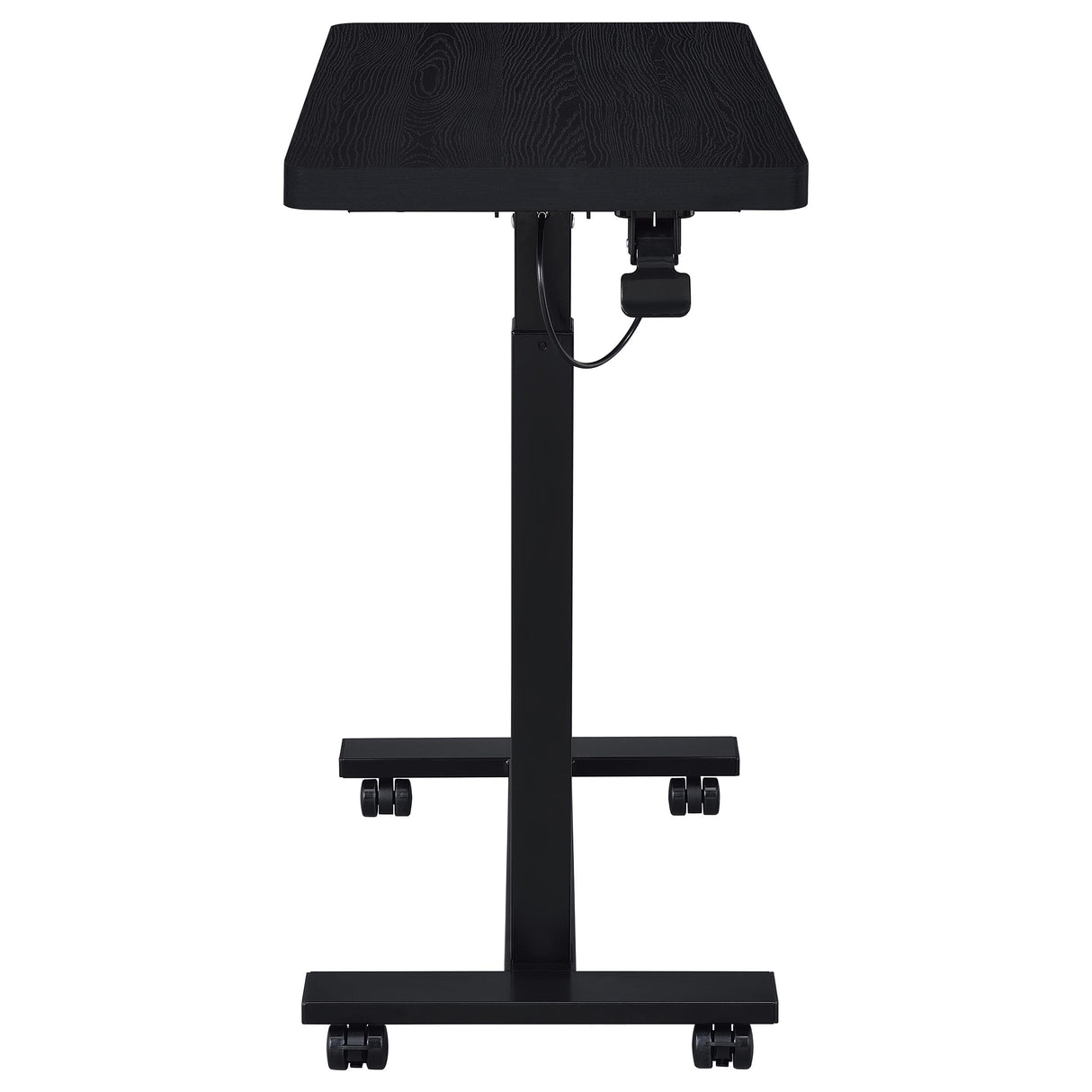Westpark Black C-Shape Side Table with Pneumatic Height Adjustment