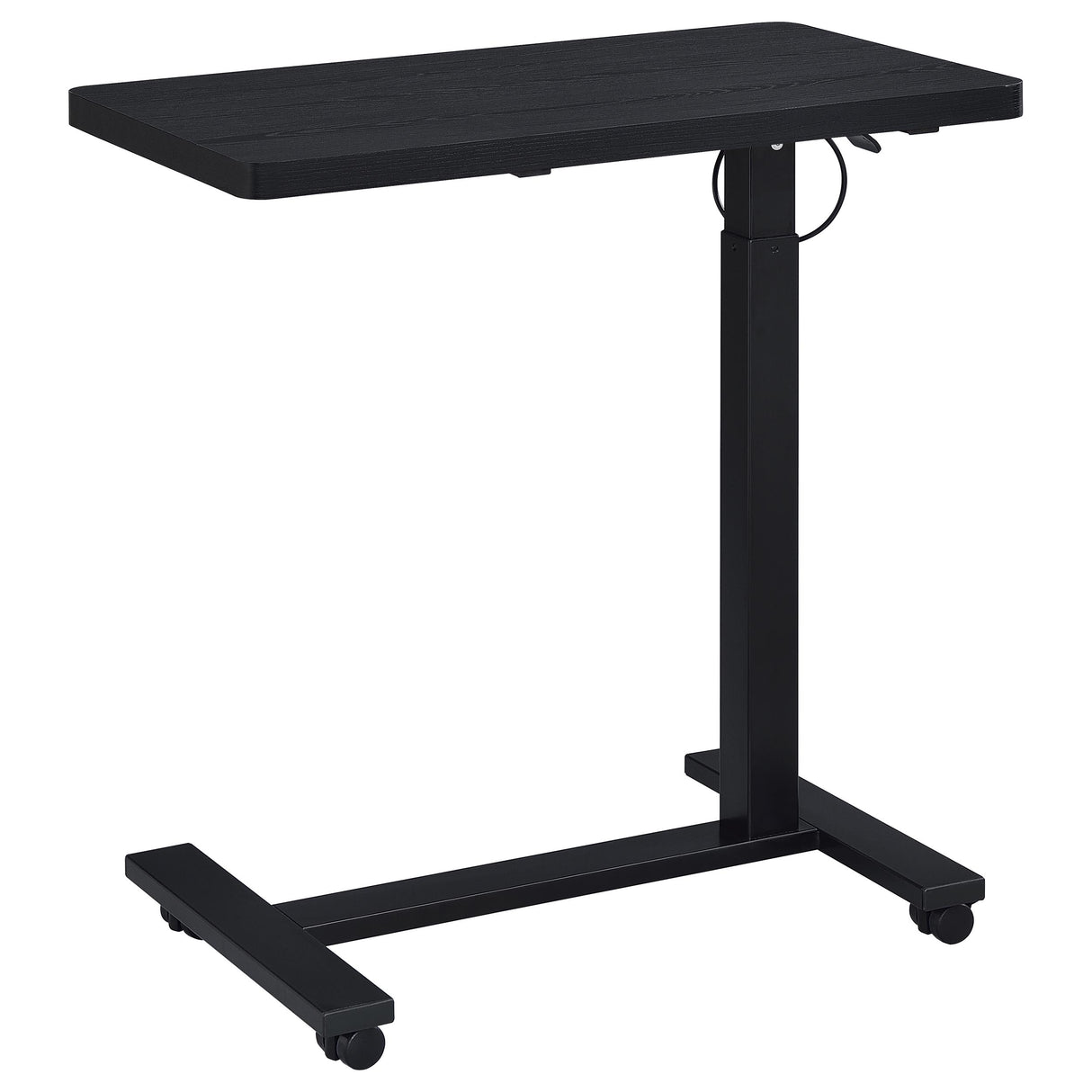 Westpark Black C-Shape Side Table with Pneumatic Height Adjustment