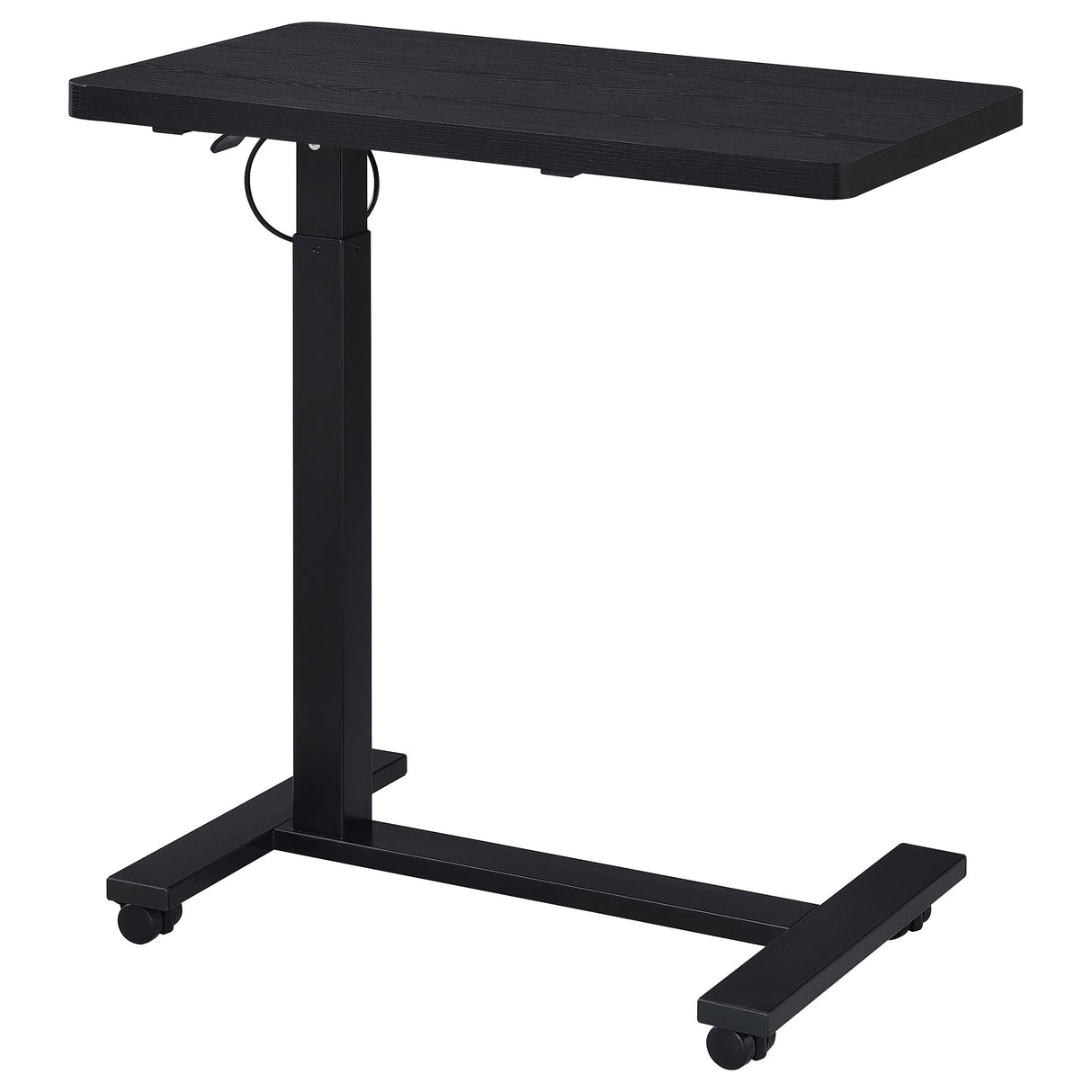 Westpark Black C-Shape Side Table with Pneumatic Height Adjustment