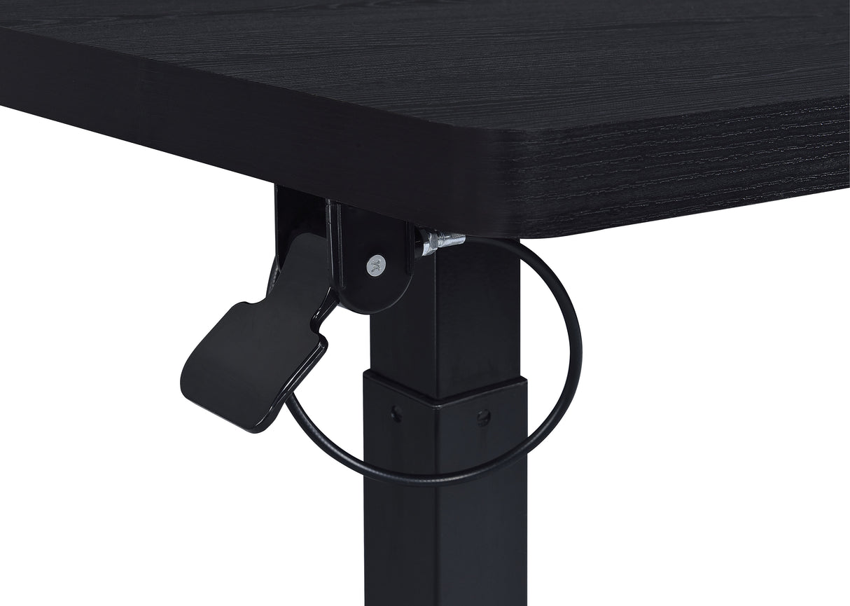 Westpark Black C-Shape Side Table with Pneumatic Height Adjustment