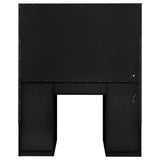 Acena 7-Drawer Vanity Set with Lighting - Black High Gloss