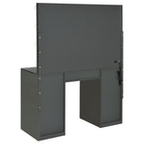 Acena 7-Drawer Vanity Set with Lighting, Grey High Gloss