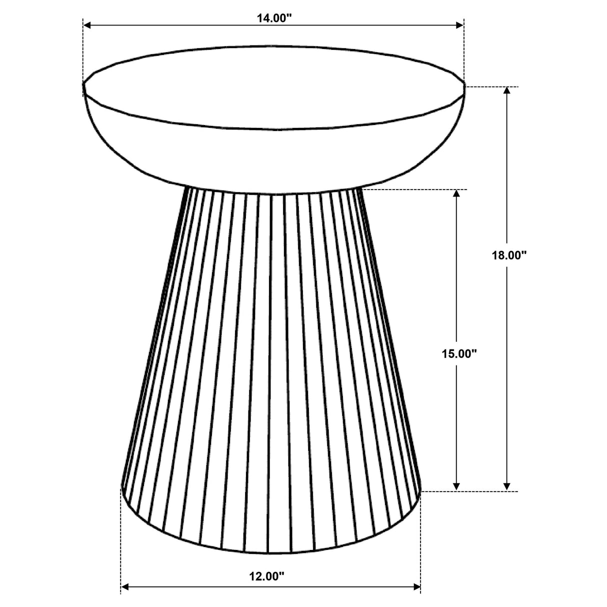Aureo Round Mango Wood Accent Side Table, Wild Honey