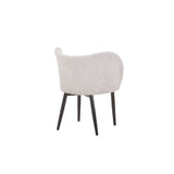Dining Chair With Curved Padded Back (Set of 2) - Gray