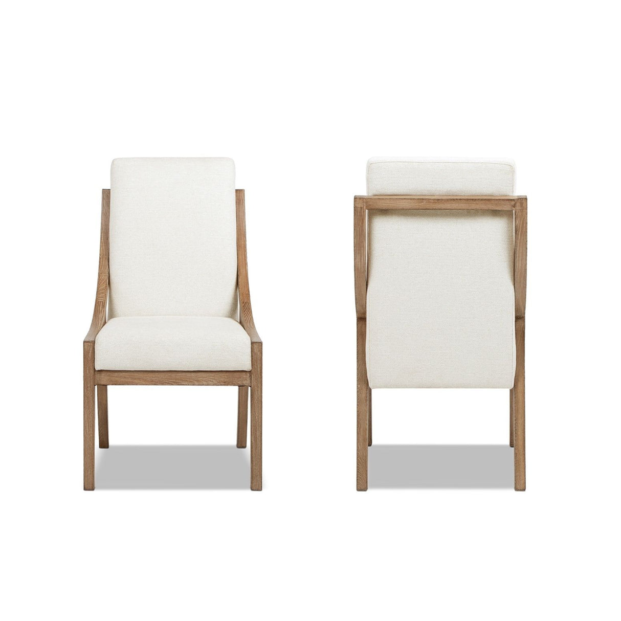 Lennox - High Back Upholstered Dining Chair (Set of 2) - Light Beige