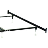 Adams - Queen / Eastern King Bolt On Bed Frame With Reinforced Center Beam, Adjustable Legs - Black