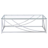 Kempton - 2 Piece Coffee And End Table Set - Chrome