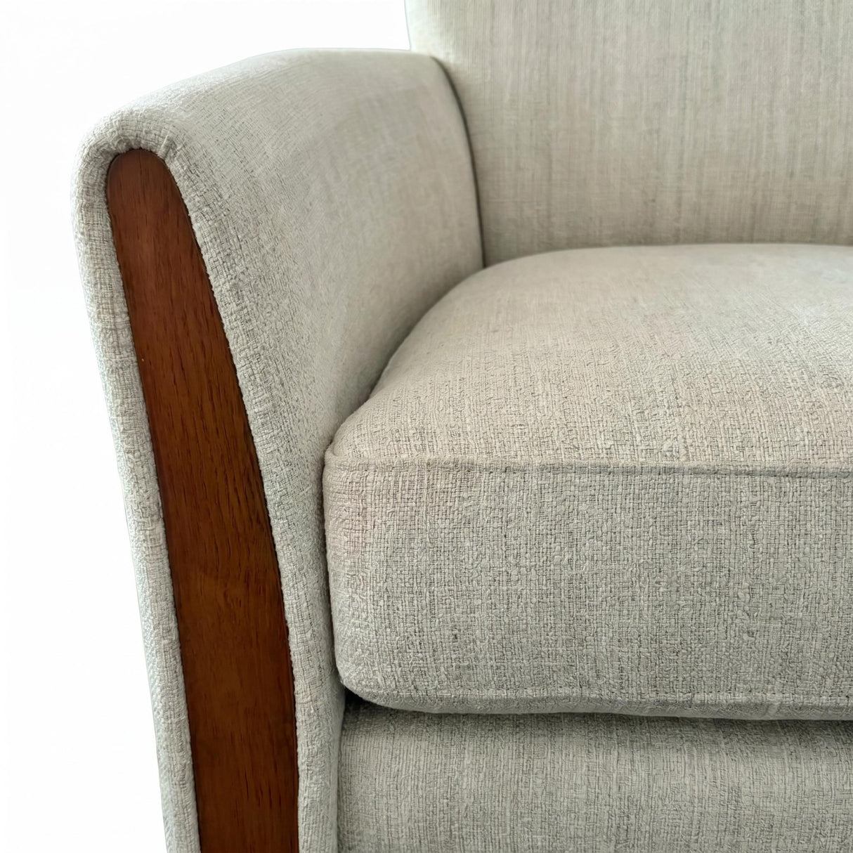 Swivel Accent 360° Rotating Armchair With Turntable Base For Living Room - Cream Beige