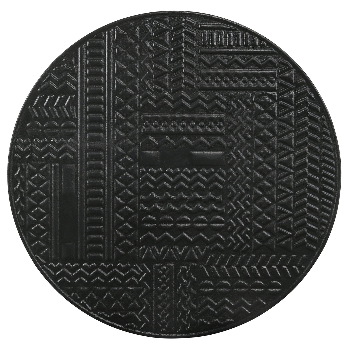 Loannis 2-Piece Round Mango Wood Nesting Tables, Matte Black