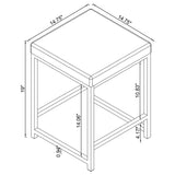 Umbridge Grey Leatherette Square Vanity Stool, Chrome Frame