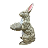 Magnesium Oxide Bunny Statue Holding Decor Hand-Painted Rabbit Sculpture Garden Lawn Ornament