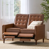 Manville - Contemporary Tufted Loveseat Pushback Recliner