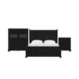 Heritage - Sleigh Bedroom Set - Black