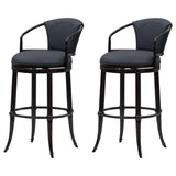 Otis - Upholstered Swivel Bar Height Barstool