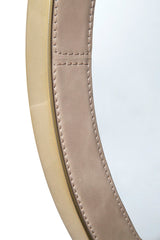 Heather - Hanging Mirror - Beige