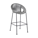 Acapulco - Indoor Outdoor Steel Bar Stool With Rope Set