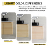 Mounted Bathroom Vanity With Art Sink & 2 Soft Close Doors
