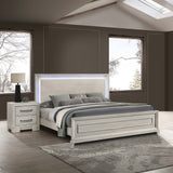 Elegant Style Bed With LED Lights On Headboard