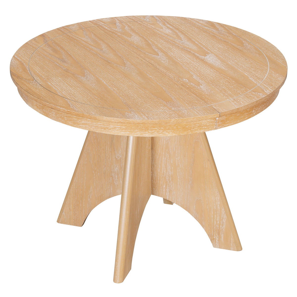 Extendable Dining Table With Sturdy Crossed Legs