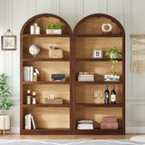 Freestanding Tall Bookshelves (Set of 2)