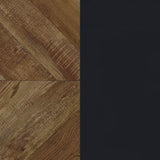 Herringbone - 3 Panel Screen - Brown