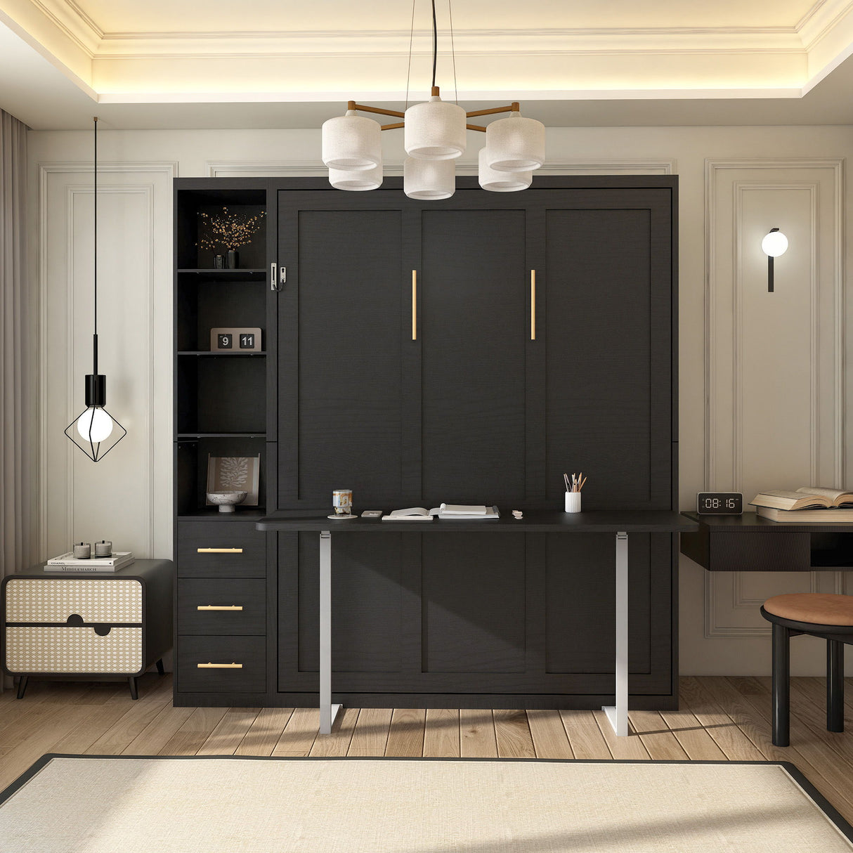 Multifunctional Vertical Murphy Wall Bed