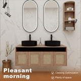 Bathroom Vanity & Art Sink And Storage Rack, Float Mounting Design
