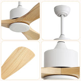 52" All Ceiling Fan With DC Reversible Motor, 3 Blades