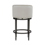 Eunice - Faux Leather Upholstered Swivel Counter Height Barstool