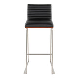 Mason Mara - Contemporary Fixed Height Barstool (Set of 2)