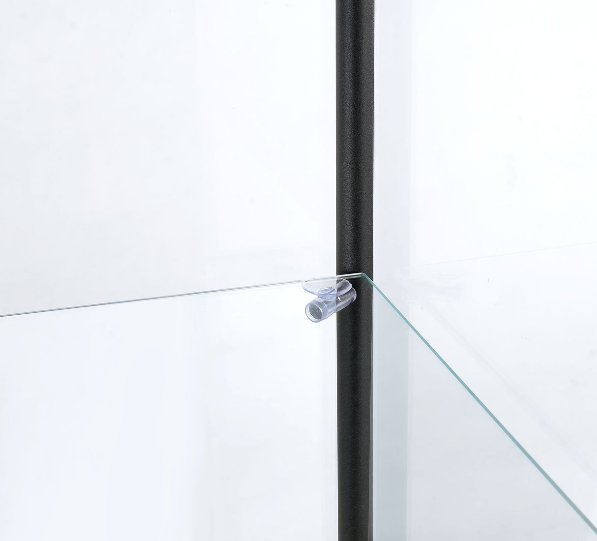 Bellatrix 3-Shelf Glass Curio Cabinet in Mango