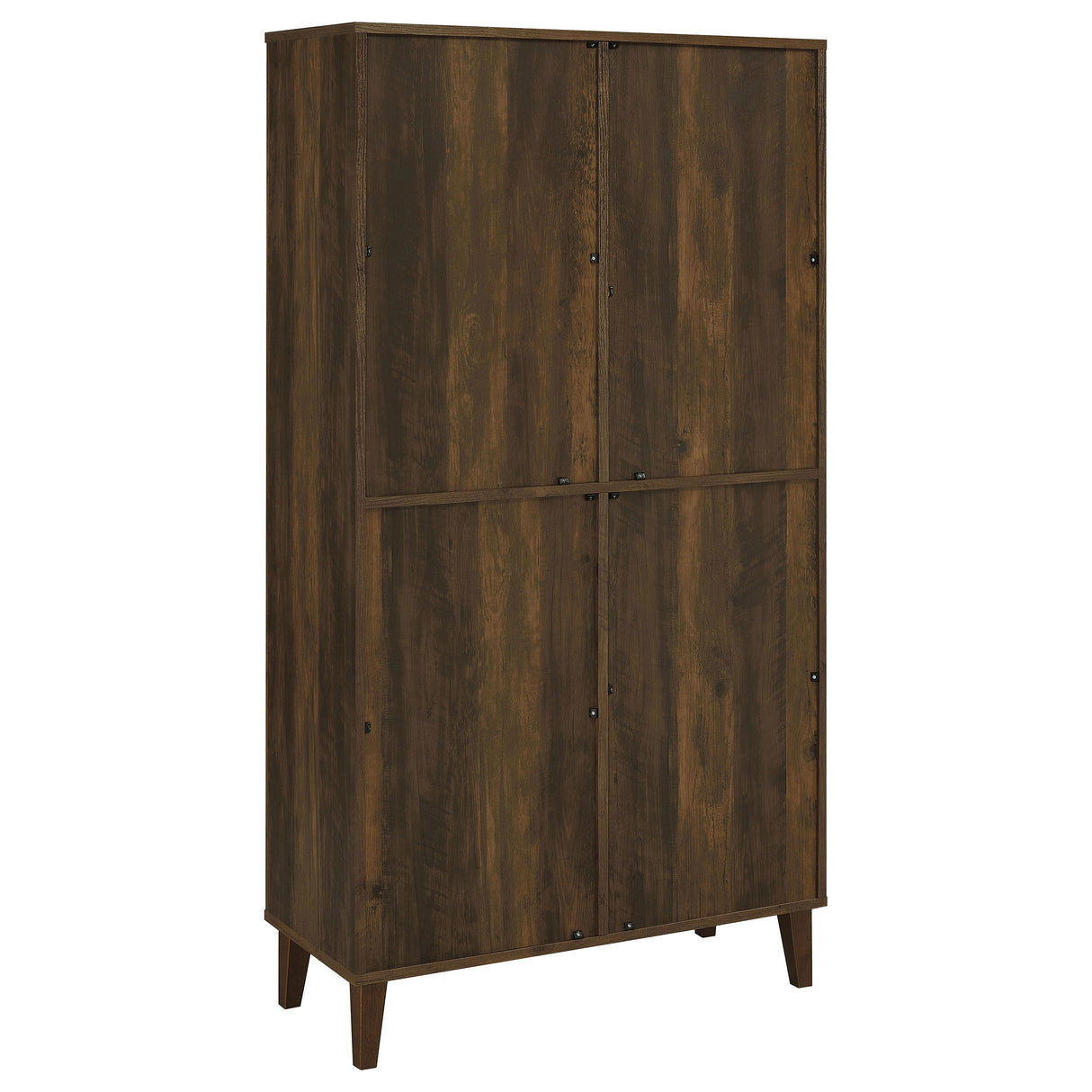 Elouise 4-Door Tall Accent Cabinet in Dark Pine