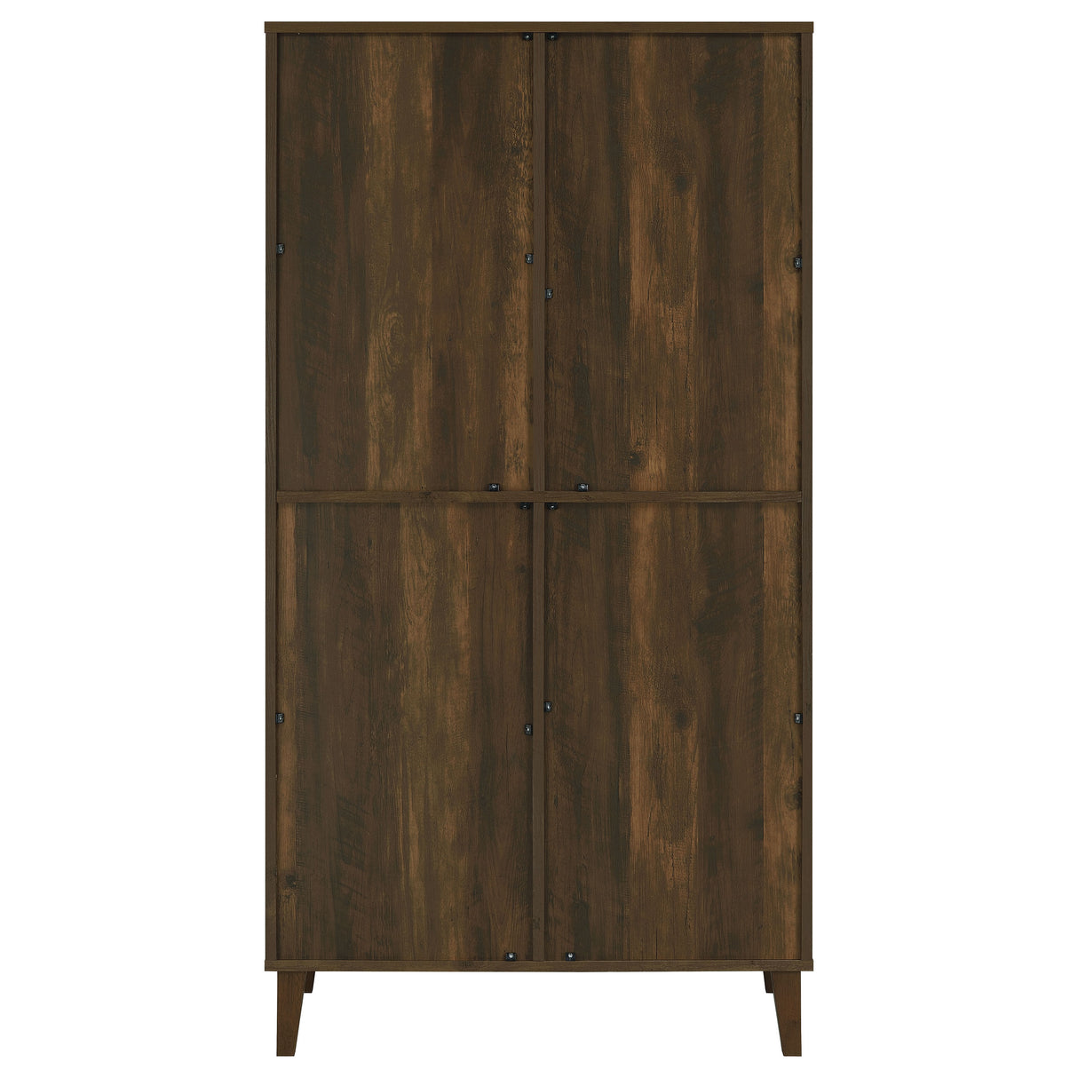 Elouise 4-Door Tall Accent Cabinet in Dark Pine