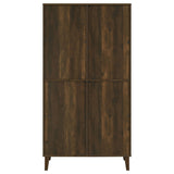 Elouise 4-Door Tall Accent Cabinet in Dark Pine