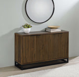 Ryatt 4-Door Accent Cabinet in Dark Pine Laminate