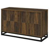 Ryatt 4-Door Accent Cabinet in Dark Pine Laminate