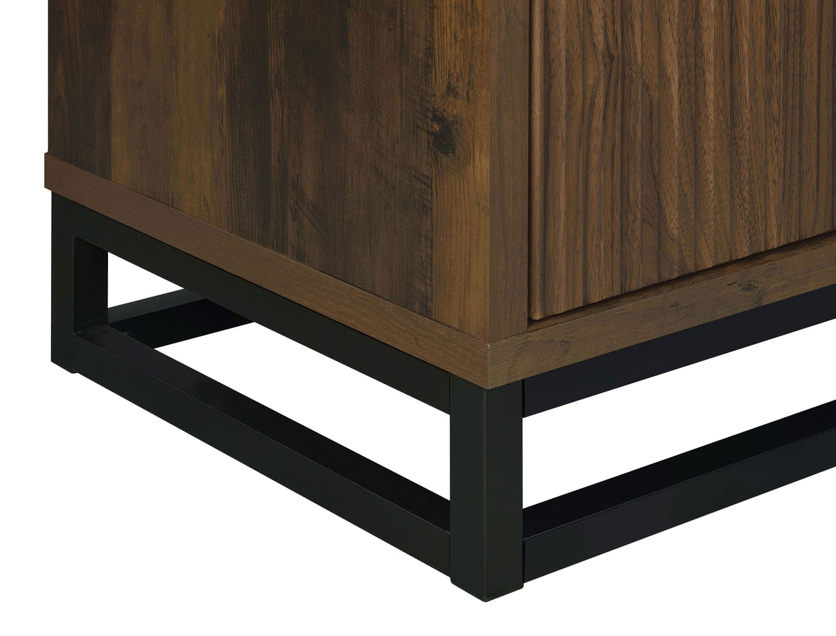 Ryatt 4-Door Accent Cabinet in Dark Pine Laminate