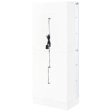 Cabra 4-Door LED Curio Display Cabinet, White High Gloss