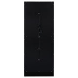 Cabra 4-Door LED Curio Display Cabinet, Black High Gloss